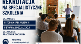 Specjalistyczne szkolenia w zakresie specjalizacji I i II stopnia w zawodzie pracownik socjalny